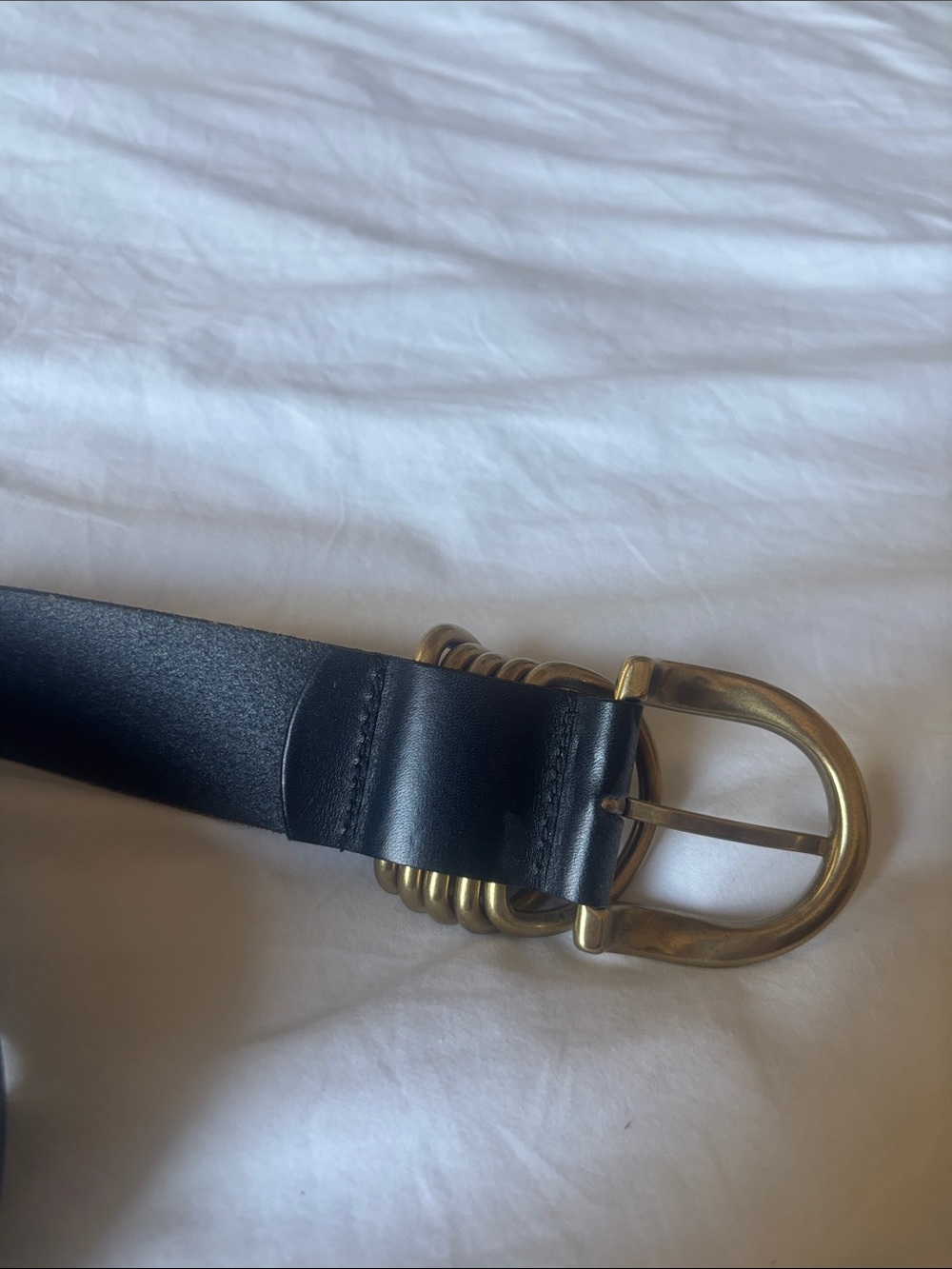 Anthropologie Multi Keeper Belt, Black/Gold, M - Picture 4 of 6